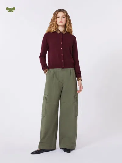 Weekend Max Mara Wkdaquila Trouser Dark Green In Green