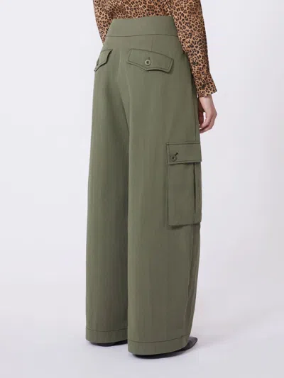 Weekend Max Mara Wkdaquila Trouser Dark Green In Green