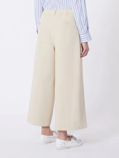 Weekend Max Mara Cotton Bermuda Shorts With Pockets And Loops In Neutral