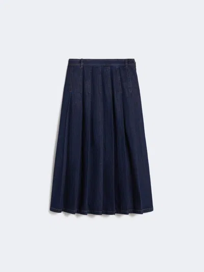 Weekend Max Mara Wkdovale Skirt Navy In Blue