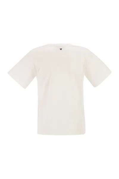 Weekend Max Mara Wkdtenue - Jersey T-shirt With Print In Neutral