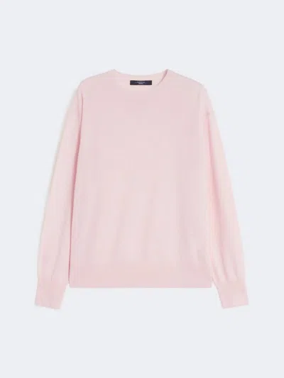 Weekend Max Mara Wool And Cashmere Basic Sweater In Pink