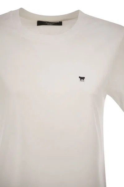 Weekend Max Mara Wkdvenaco - Straight Jersey T-shirt In Neutral