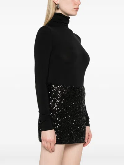 Wolford Black Cotton Blend Clothing Top