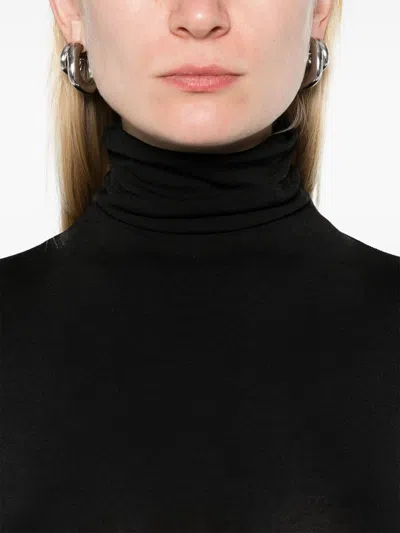 Wolford Black Cotton Blend Clothing Top