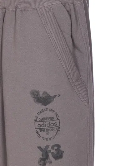Y-3 Side Graphic Sweatpants In Brown