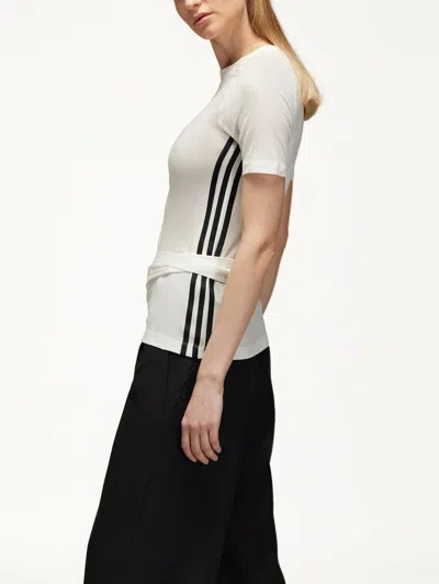 Y-3 T-shirt With Laces In White