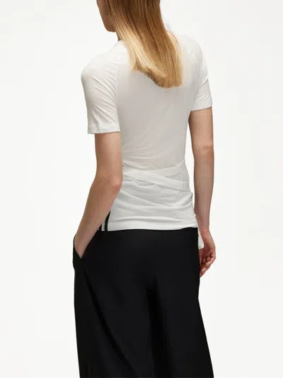 Y-3 T-shirt With Laces In White