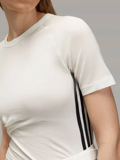 Y-3 T-shirt With Laces In White