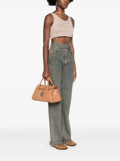 Zanellato Brown Leather Shoulder Bag In Neutral