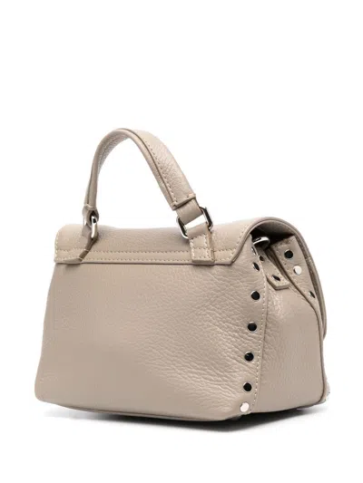 Zanellato Postina Daily Baby Leather Handbag In Neutral