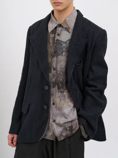 Ziggy Chen 2-button Balzer In Black