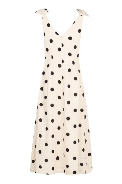 Zimmermann Crush Linen Dress In White