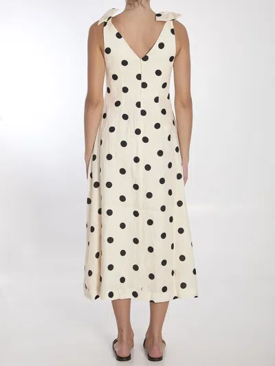 Zimmermann Crush Linen Dress In White