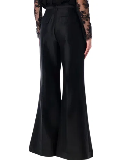 Zimmermann Hypnotic Wool Blend Flare Pants In Black