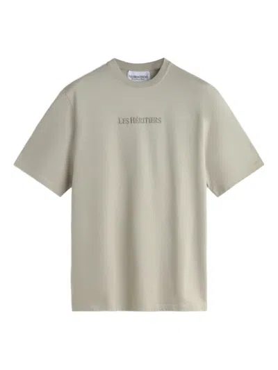Les Héritiers Logo T-shirt In Neutral