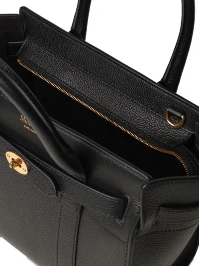 Mulberry Mini Bayswater Zipped Tote Bag In Black