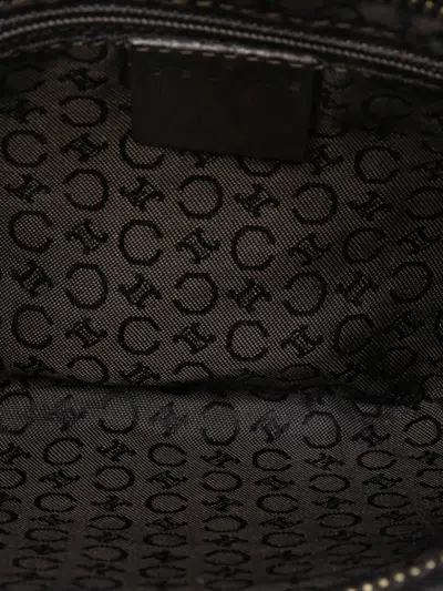 Pre-owned Celine 2001 C Macadam Canvas Shoulder Bag In Brown