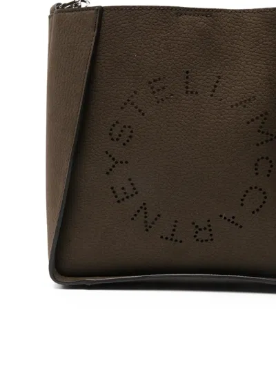 Stella Mccartney Logo-cutout Cross Body Bag In Brown