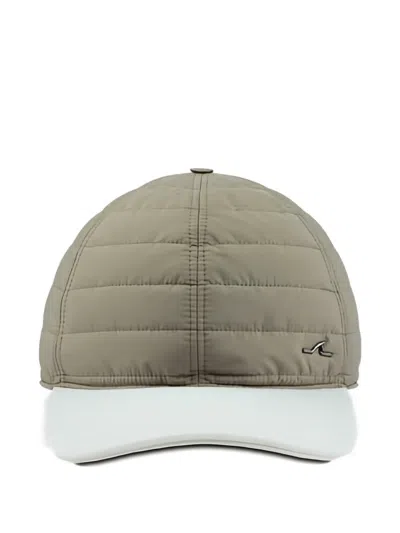 Paul & Shark Quilted Baseball Cap In Gray