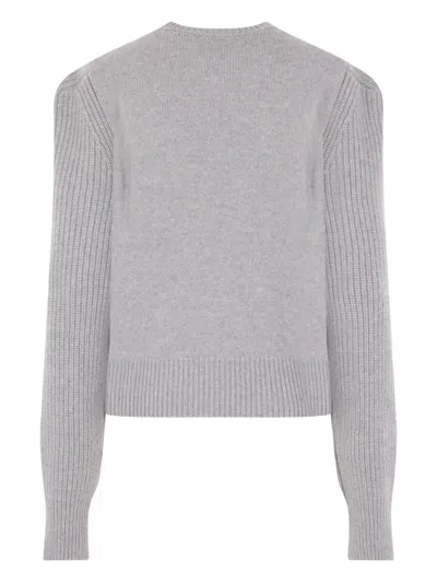 Sa Su Phi Ribbed Sweater In Gray