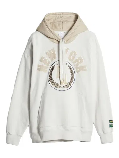 Puma Rhuigi Hooded Sweatshirt In White
