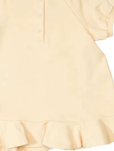 Fendi Baby Girls Slogan Sweater Dress In Brown