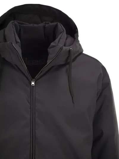 Herno Long-sleeved Down Jacket In Gray