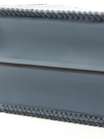 Pre-owned Fendi 2010-2025 Small Leather Peekaboo Iseeu Satchel In Blue