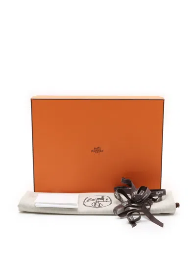 Pre-owned Hermes 2023 Silk La Promenade Du Matin Bandana Balusoie Bag Handbag In Blue