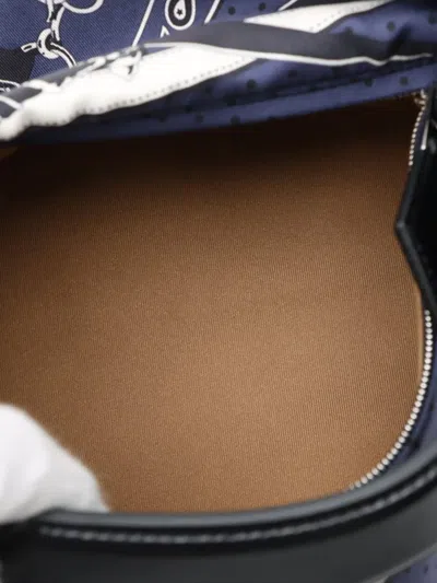 Pre-owned Hermes 2023 Silk La Promenade Du Matin Bandana Balusoie Bag Handbag In Blue