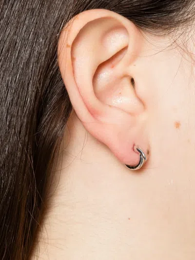 Shaun Leane Mini Quill Hoop Earring In Silver