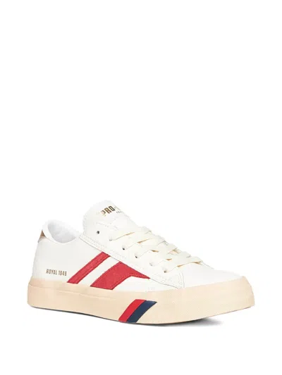 Pro-keds Royal Classic Stripe Sneakers In White
