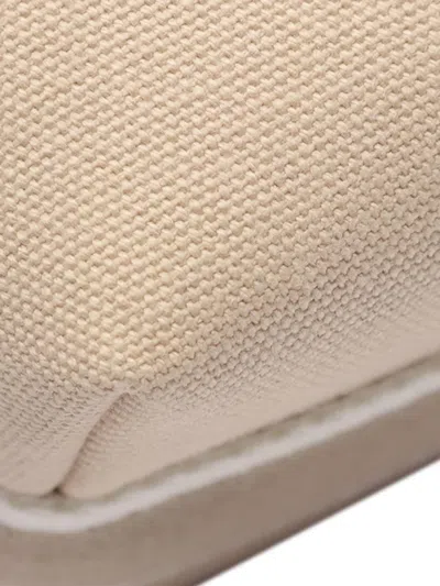 Pre-owned Hermes 2010-2025 Small Toile Bride A Brac Case Handbag In Brown