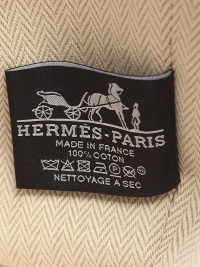 Pre-owned Hermes 2010-2025 Small Toile Bride A Brac Case Handbag In Brown