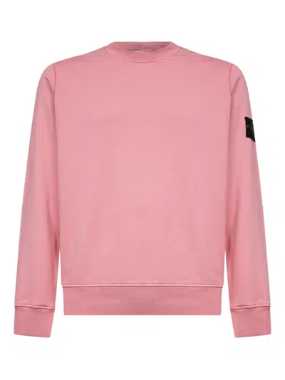 Stone Island Long-sleeve Sweatshirt In Pink