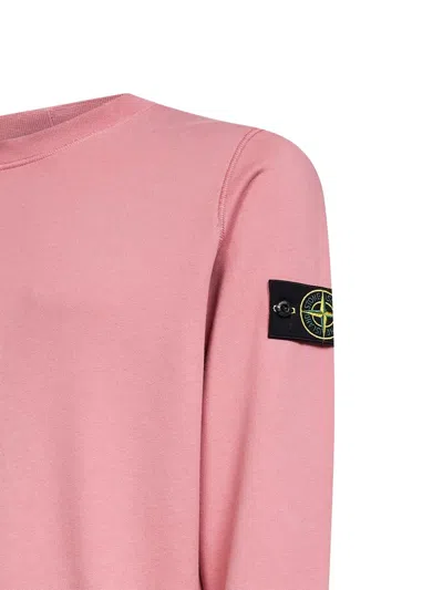 Stone Island Long-sleeve Sweatshirt In Pink
