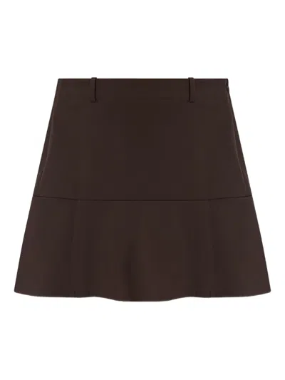 Samsoe & Samsoe A-line Mini Skirt In Brown