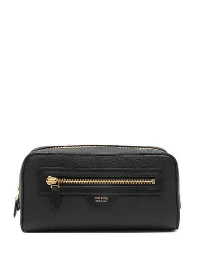 Tom Ford Zipped Clutch Bag In Black