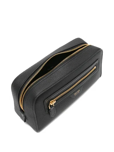 Tom Ford Zipped Clutch Bag In Black