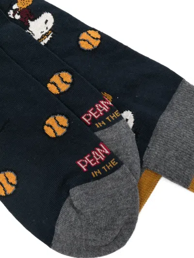 In The Box X Peanuts Snoopy Paddle Ball Socks In Blue