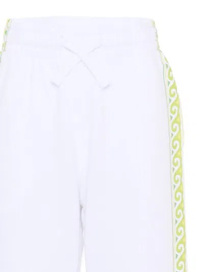 Casablanca Wave-print Trousers In White