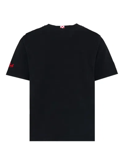 Mc2 Saint Barth Embroidery Crew-neck T-shirt In Black