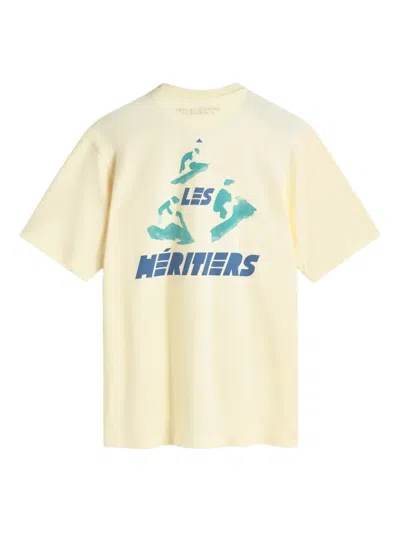 Les Héritiers Printed T-shirt In Yellow