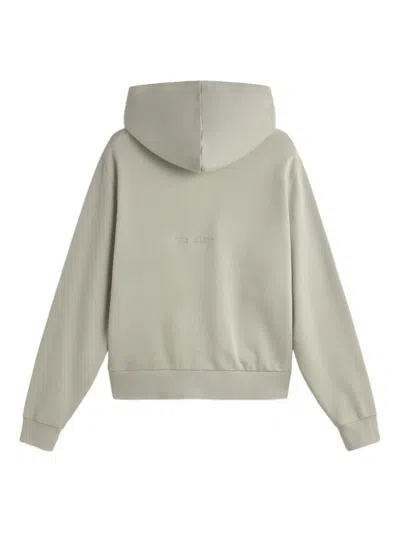 Les Héritiers Signature Zip Sweatshirt In Neutral
