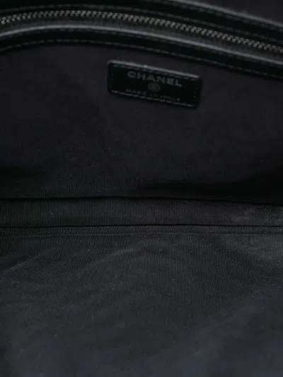 Pre-owned Chanel 2017-2018 Large Cc Chevron Iridescent Caviar O Case Clutch Bag In Purple