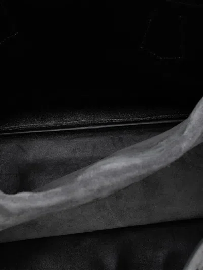 Pre-owned Prada 2000-2025 Medium Scamosciato Double Satchel In Gray