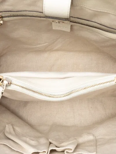 Pre-owned Gucci 2016-2025 Medium Gg Canvas Bamboo Diana Tote Bag In Brown