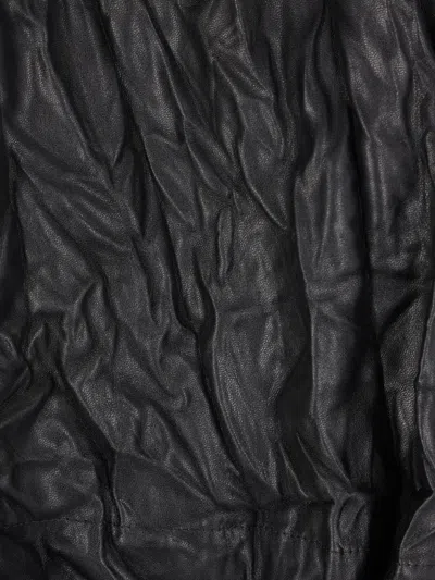 Maria Calderara Hooded Tie-waist Coat In Black