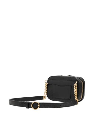 Pre-owned Chanel 2019 Cc Stitched Caviar Chic Affinity Belt Bag In Black